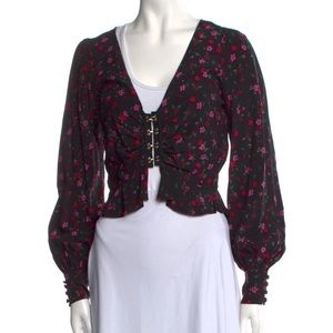 For Love and Lemons Corset long sleeve top